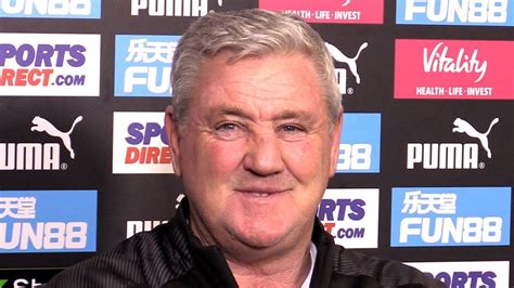 Steve bruce sat in his chair at newcastle united's benton training base on friday morning, facing the gathered press and cameramen, and said what he had a week earlier and again last saturday; Steve Bruce FULL Pre-Match Press Conference - Everton v ...