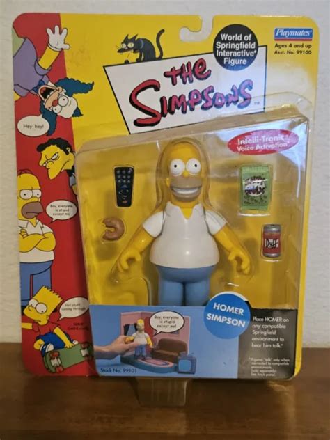 Homer Simpson Simpsons Playmates Wos Original Series 1 Action Figure 99101 New Eur 3371