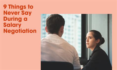 9 things to never say during a salary negotiation