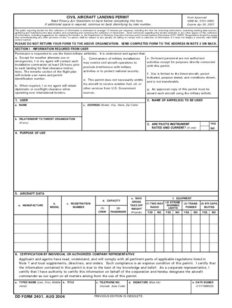 2004 Form Dd 2401 Fill Online Printable Fillable Blank Pdffiller