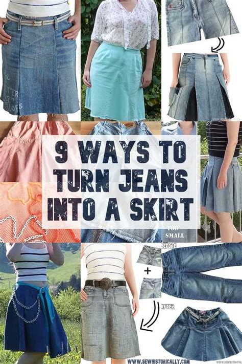 Diy Jean Skirt From Jeans Upcycle Denim Skirt Upcycled Denim Diy