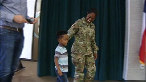 Military Mom Surprises Son At Frisco School