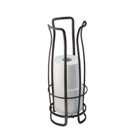 This toilet paper standing holder is really nice. interDesign Axis Freestanding Toilet Paper Holder in ...