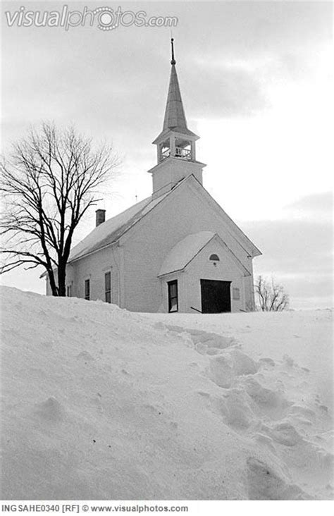 Little White Church In The Snow Going To Church Pinterest