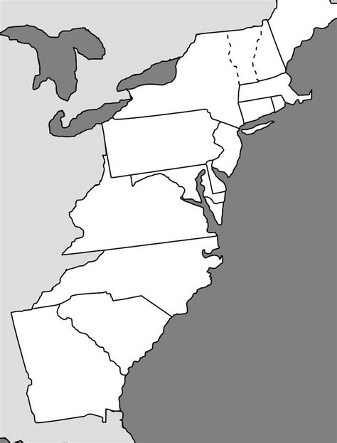 13 Colonies Map Diagram Quizlet