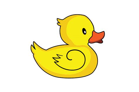 Baby Duck Cartoon Svg Cut File By Creative Fabrica