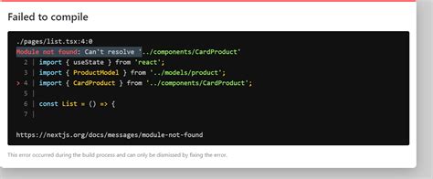 Reactjs Module Not Found Can T Resolve Next Js Typescript Stack