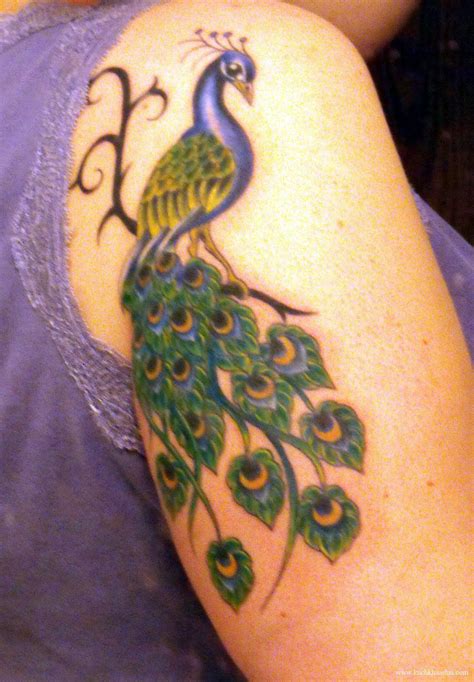 Peacock Tattoo Design On Arm For Women Tattoomagz › Tattoo Designs