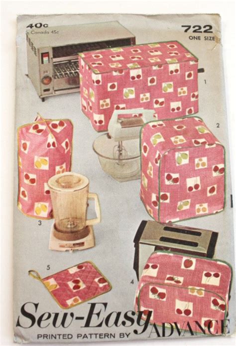 Vintage 1960s Pattern Kitsch Appliance Covers By