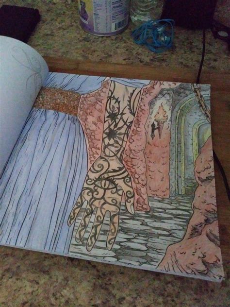 The a court of thorns and roses coloring book is an adult coloring book based on the first three books of the series. ACOTAR coloring book. By me :) after Feyre makes bargen ...