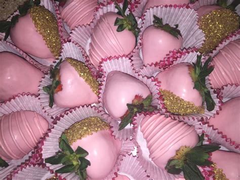 Chocolate Covered Strawberries Pink Chocolate Covered Strawberries Pink Bridal Shower