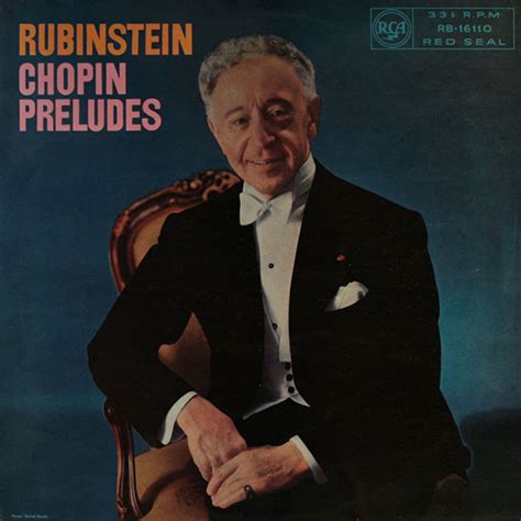 Rubinstein Chopin Preludes Op Tracks Details And Editions