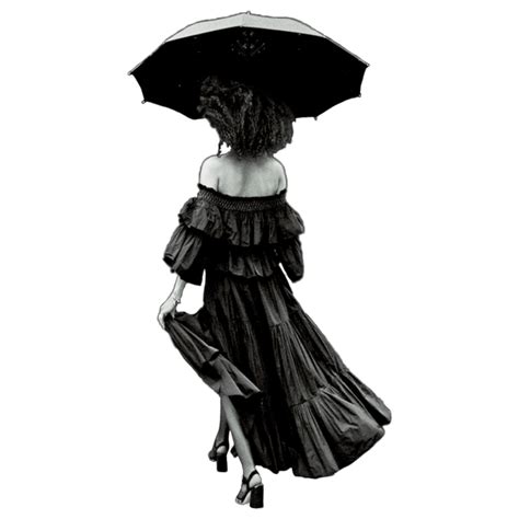 Girl Umbrella Blackandwhite Sticker By Stacy Renee K