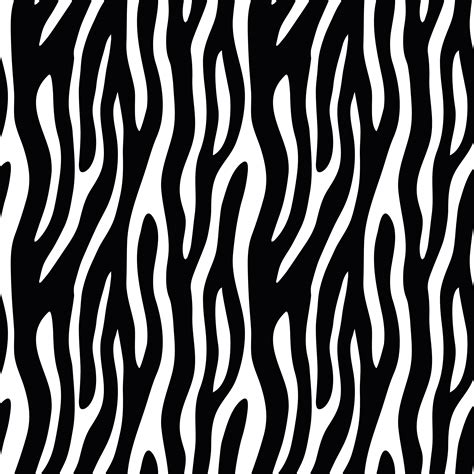 Abstract Animal Print Seamless Vector Pattern With Zebra Tiger
