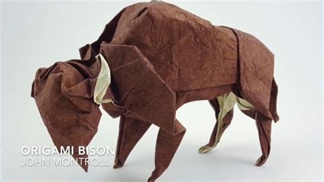 Origami Bison By John Montroll Jms Origami Tutorials Game Home Center