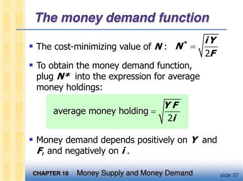 A rise in inflation causes a rise in the nominal money demand but real money demand stays constant. PPT - CHAPTER EIGHTEEN Money Supply and Money Demand PowerPoint Presentation - ID:301040