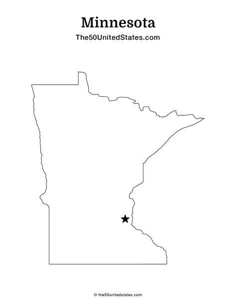 Free Printable State Map of Minnesota with Cities (Labeled) | The 50