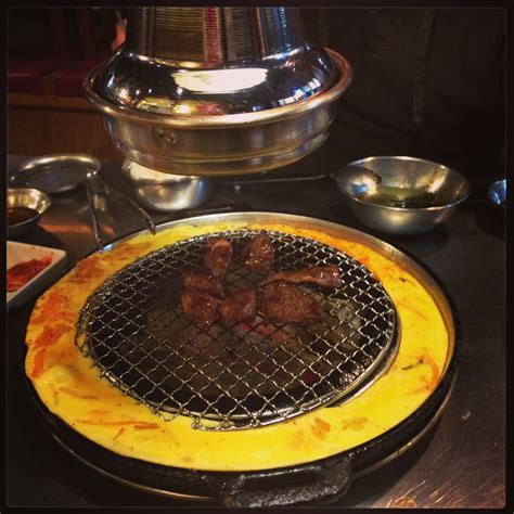 Korean Bbq On Table Gangnam Seoul By Designclaud Bbq Restaurant