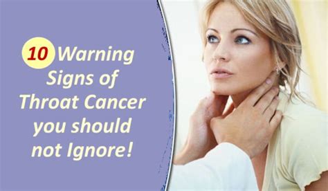 10 Early Signs And Symptoms Of Throat Cancer Should Never Ignore