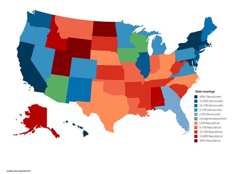 Us States Political Leanings Oc 5175x3762 Rmapporn