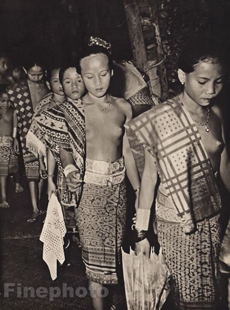 Original Borneo Female Nude Women Breasts Festival Fashion Art By