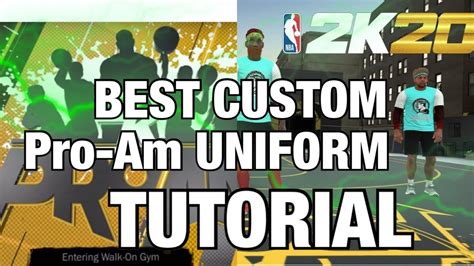 Although make sure that your logo, arena, and uniform have the same. *NEW* NBA 2K20 HOW TO UNLOCK CUSTOM PRO AM JERSEYS ...
