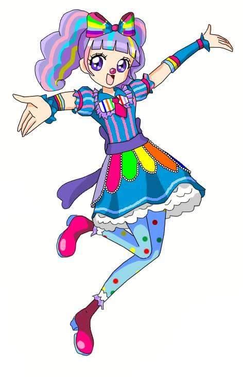 Kawaii Colorful Clown Girl Pepita Suitty By Primagnus2008