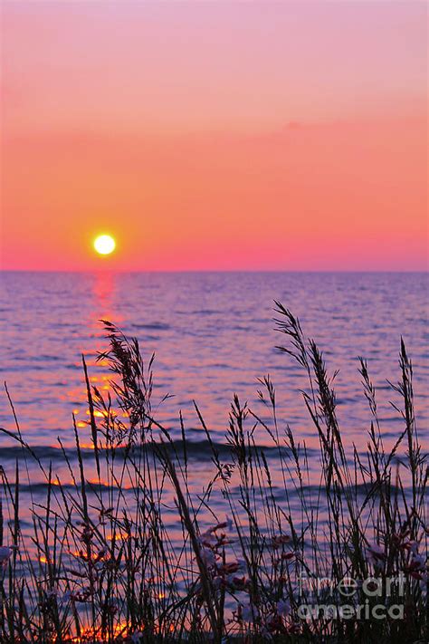 Fireball Sunset At Blue Water Beach Photograph By Nina Silver Pixels