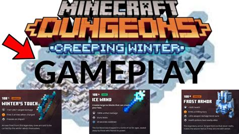 Maybe you would like to learn more about one of these? Creeping Winter GAMEPLAY - Minecraft Dungeons DLC First ...