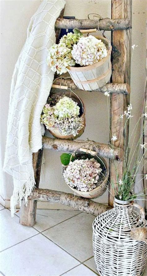 45 clever repurposed diy old ladder ideas and designs with tutorials old wooden ladders