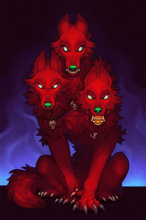 Cerberus Fanart By Lilaira Mythical Creatures Art Cerberus Scary Dogs