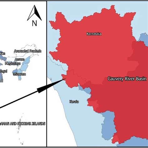 Cauvery River Basin Boundary Map Download Scientific Diagram
