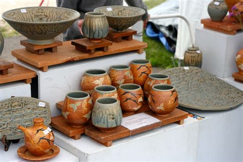 Heerspinkporter Pottery Displayed At The Festival Of Arts Vendor
