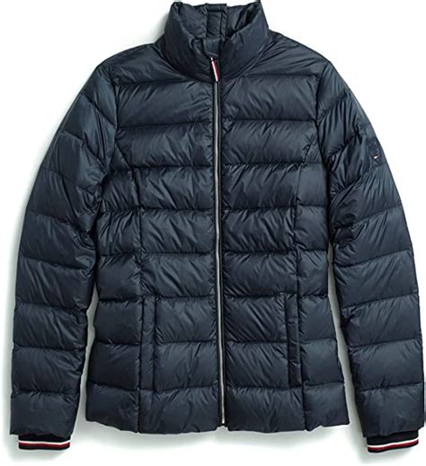 Tommy Hilfiger Womens Adaptive Seated Fit Quilted Jacket With Magnetic