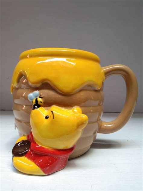 Winnie The Pooh Hunny Pot Ceramic 3d Sculpted Mug Alyannas Nook