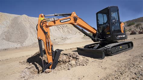doosan debuts   updated mini excavators equipment journal
