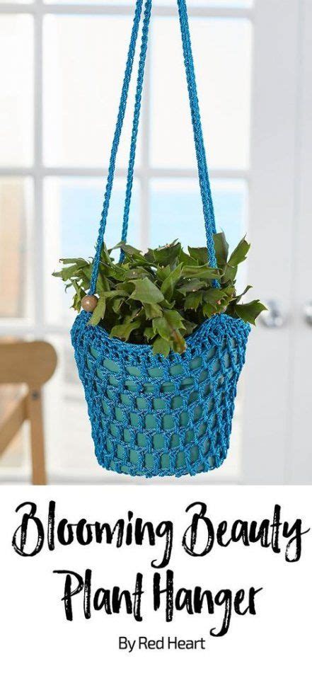 Best Crochet Basket Hanging Plant Hangers Ideas Crochet Basket