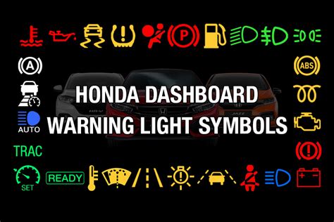 Honda Dashboard Warning Light Symbols What To Know Gmund Cars