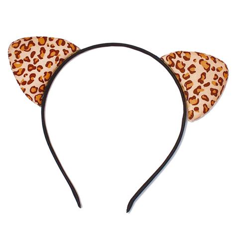 Leopard Print Cat Ear Headbands Squishyshopca