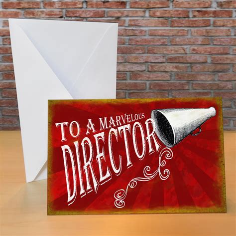 Marvelous Director Card Thank You Cards Paper And Party Supplies