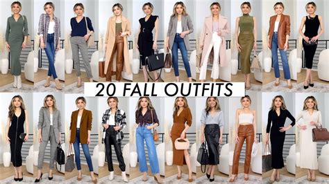 20 fall outfits 🍂 nsale lookbook 2022 early fall work outfit ideas 2022 miss louie youtube