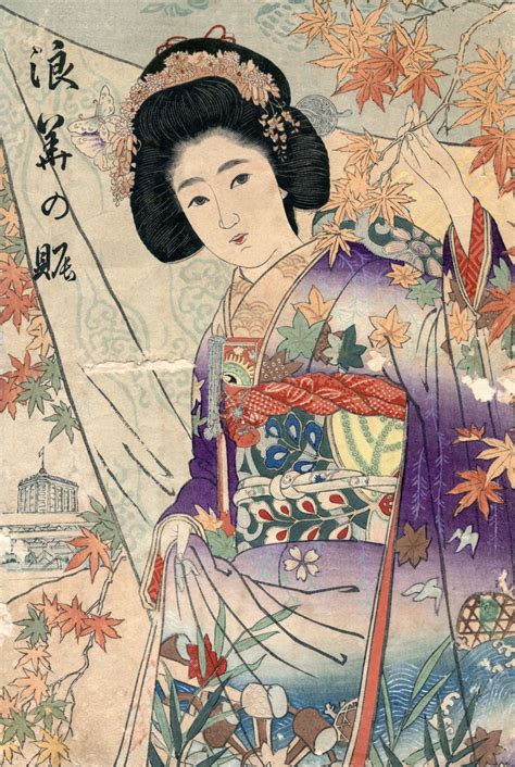 The Kimono Gallery — Taisho Uchikake Taisho Period 1912 1926 Beautiful Paintings