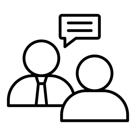 Follow Up Interview Icon Style 9198538 Vector Art At Vecteezy