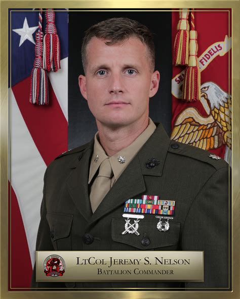Lieutenant Colonel Jeremy S Nelson 3d Marine Logistics Group