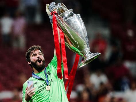 Liverpool Alisson Becker Named UEFA Goalkeeper Of The Year Photos