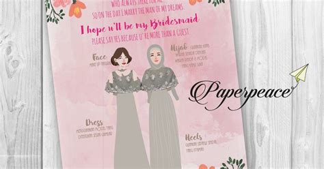 Kartu Ucapan Bridesmaid Bahasa Indonesia Inspirasi Desain Bridesmaid
