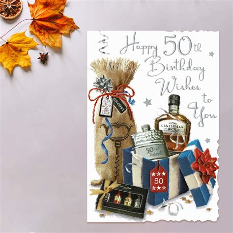 Happy 50th Birthday Wishes Card