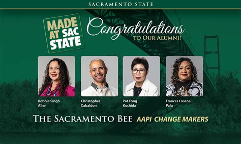 Sacramento Bee honors four alums as Asian American Pacific Islander
