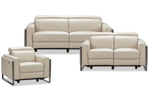 Atlas Taupe Lthrvinyl Power Reclining Living Room