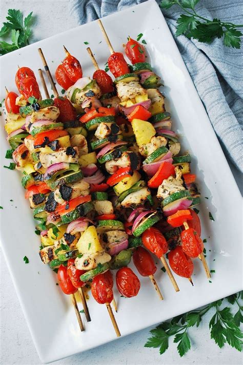 Grilled Honey Chicken Kabobs Amees Savory Dish